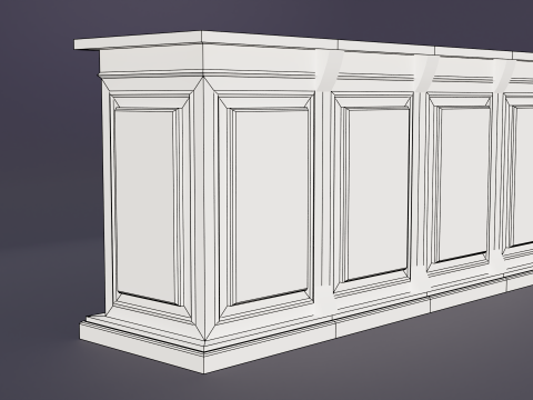 Stylized bar counter 3Dモデル