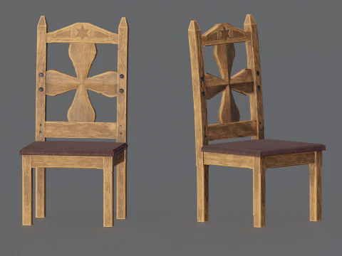 Stylized Chair 3D Model