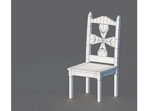 Stylized Chair 3D Model