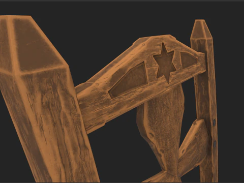Stylized Chair 3D Model