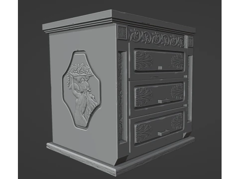 Mesa de noche peque&ntilde;a Modelo 3D