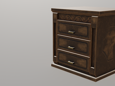 Small Night Table 3Dモデル