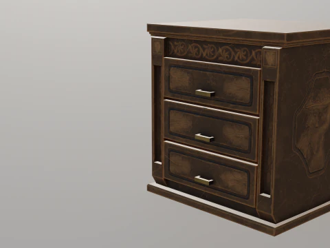 Mesa de noche peque&ntilde;a Modelo 3D