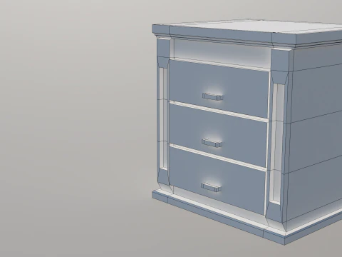 Mesa de noche peque&ntilde;a Modelo 3D