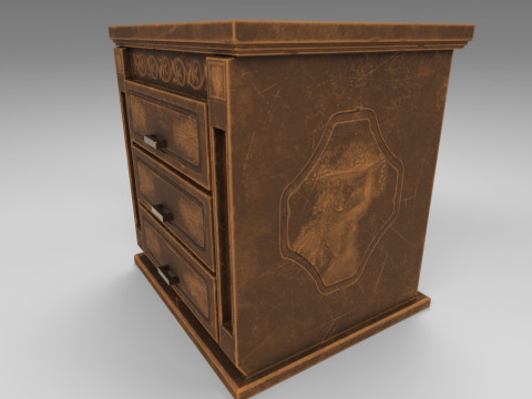 Small Night Table 3Dモデル