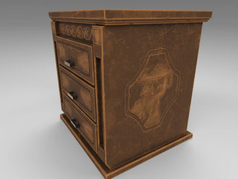 Mesa de noche peque&ntilde;a Modelo 3D