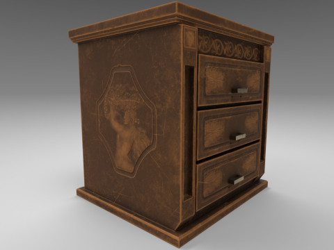 Small Night Table 3Dモデル