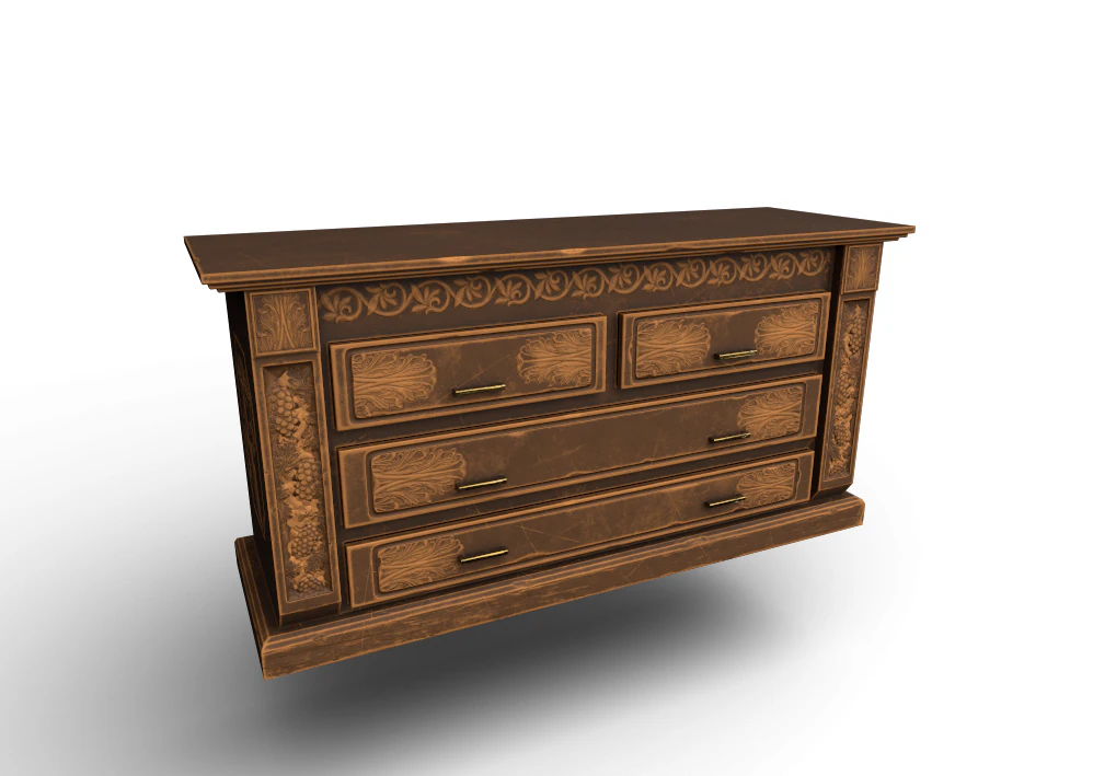 Night Table 3D Model .c4d .max .obj .3ds .fbx .stl .blend 