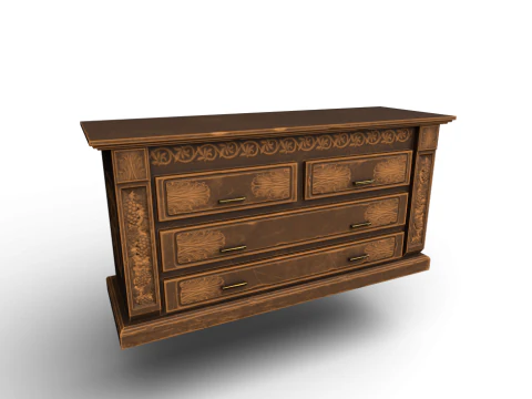 रात की मेज 3D मॉडल