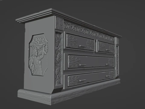 Night Table 3D Model