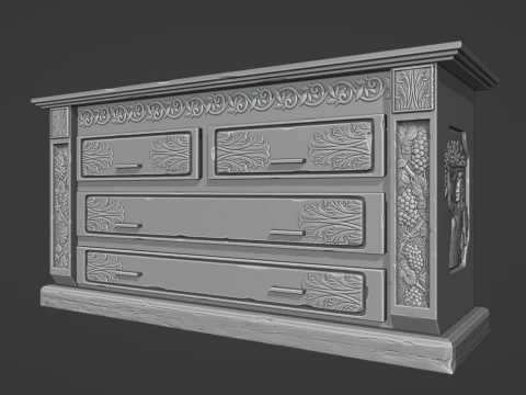 Night Table 3D Model