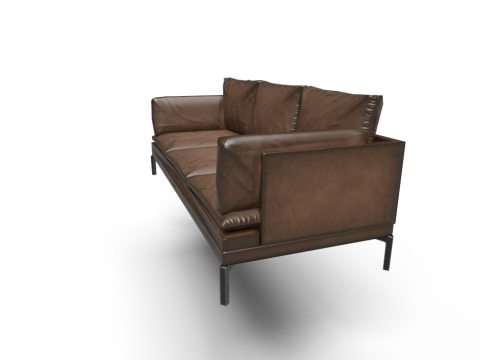 Stylized Sofa 3D मॉडल