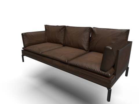 Stylized Sofa 3D मॉडल