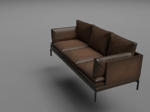 Stylized Sofa 3D Model