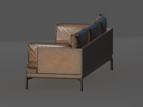 Stylized Sofa 3D मॉडल