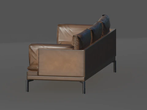 Stylized Sofa 3D Model