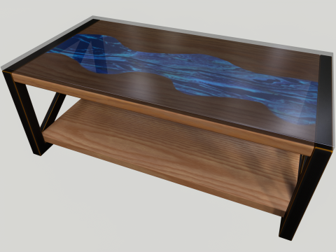 Wooden table Model 3D