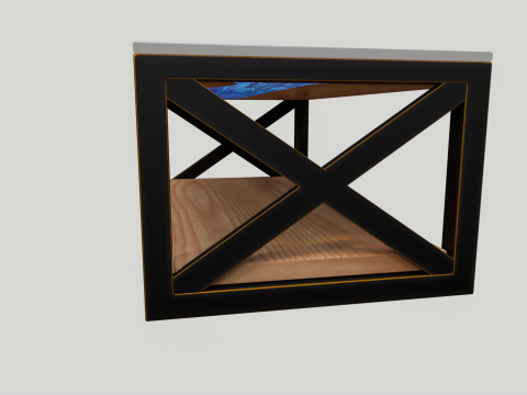 Wooden table Model 3D