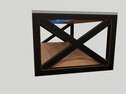 Wooden table 3D Model