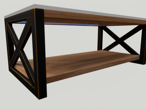 Wooden table Model 3D