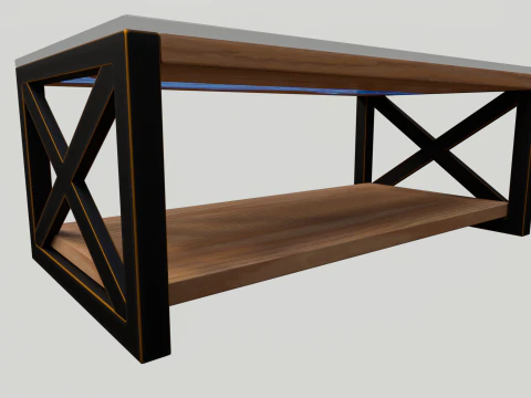 Wooden table 3D Model