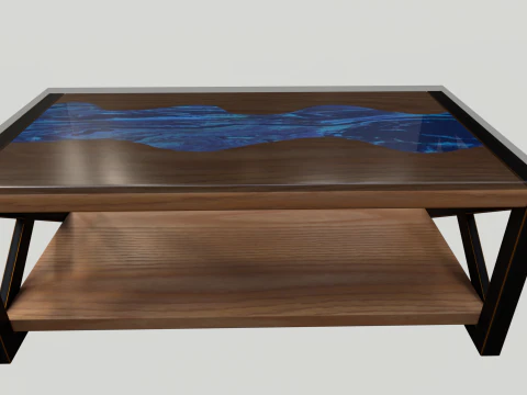 Wooden table 3D Model