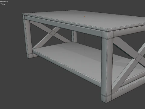Wooden table 3D Model