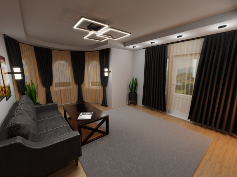 LivingRoom Modèle 3D