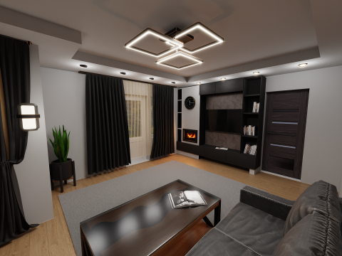 LivingRoom Modèle 3D