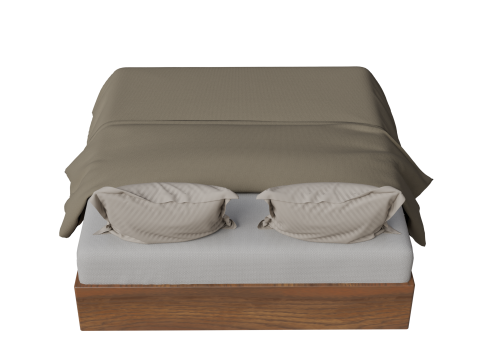 Upholstered Double Bed 3Dモデル