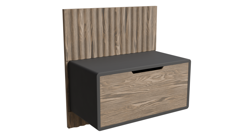 Bedside Table 3D Model .c4d .max .obj .3ds .fbx .stl .blend
