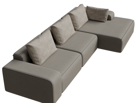 Stylized Sofa 3D Model