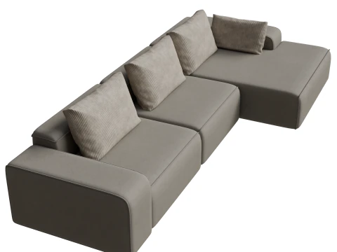 Стилізований диван 3D Модель