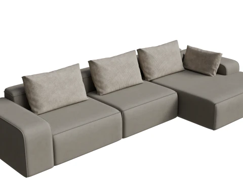 Stylized Sofa 3D Model