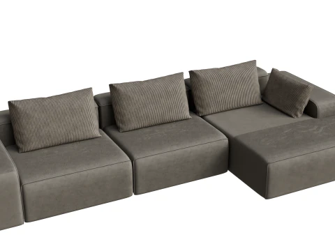Stylized Sofa 3D Model