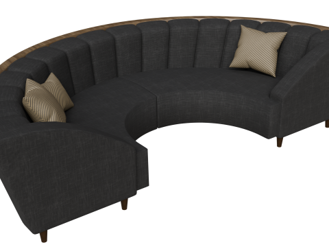 Stylized cirkle Sofa 3D Model