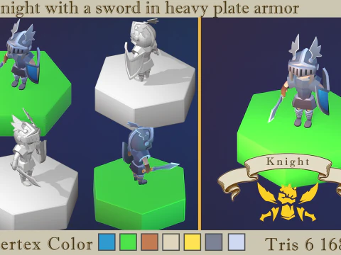 Stylized fantasy village 3D Model