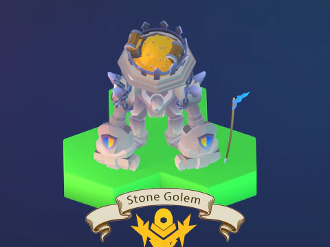 Stylized fantasy village 3D Model