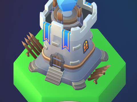 Stylized fantasy village 3D 모델