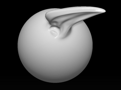 Stylized Ear Brush Part2 3D मॉडल