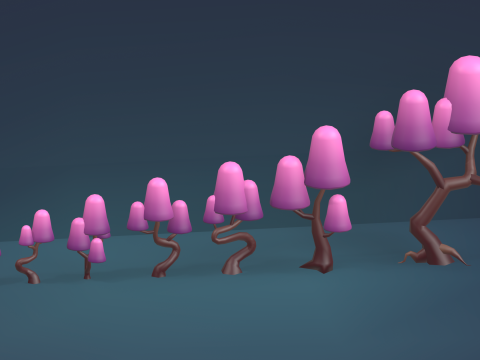 Low Poly Tree Pack 3D Model