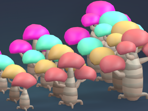 Low Poly Tree Pack 3D Model