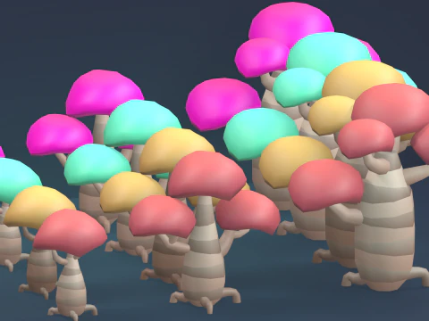 Low Poly Tree Pack 3D Model