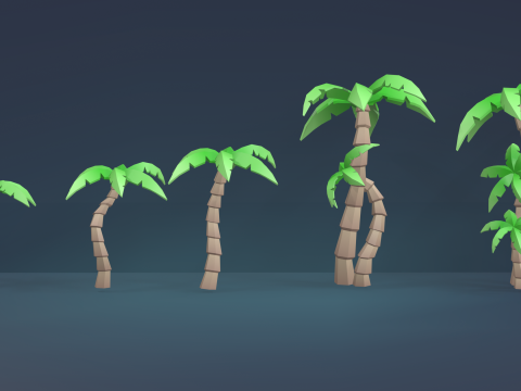 Low Poly Tree Pack 3D Model