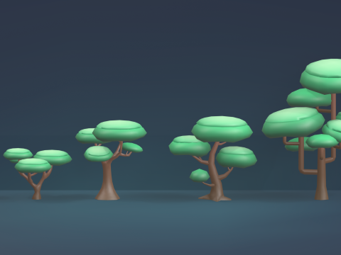 Low Poly Tree Pack 3D Model