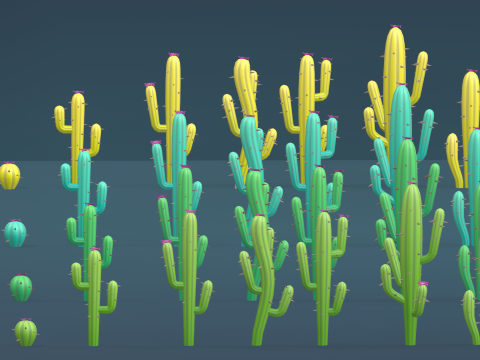 Low Poly Tree Pack 3D Model