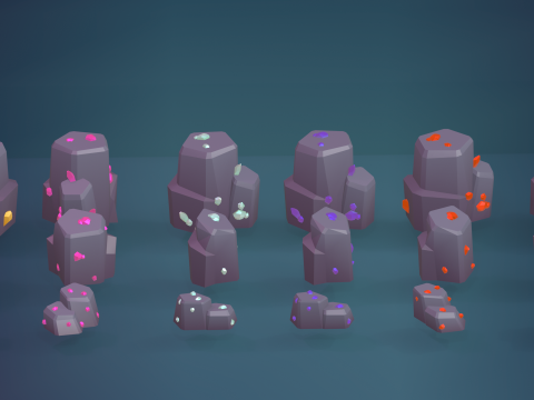 Low Poly Tree Pack 3D Model