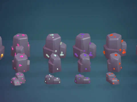 Low Poly Tree Pack 3D Model