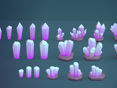 Low Poly Tree Pack 3D Model