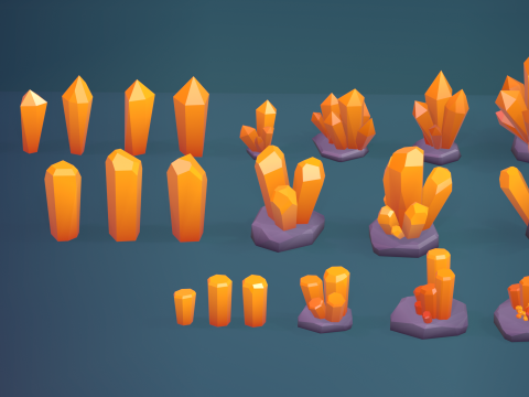 Low Poly Tree Pack 3D Model